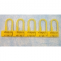 Non-Repetitive Numbered Lock Yellow (pkt 100)